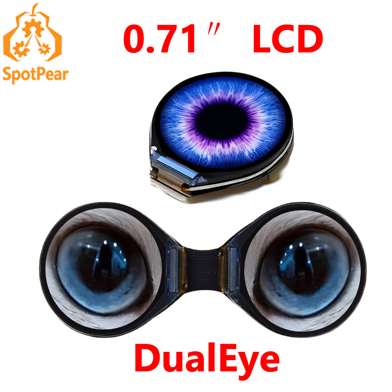 Pi Display - Waveshare modul Tampilan LCD bulat mata