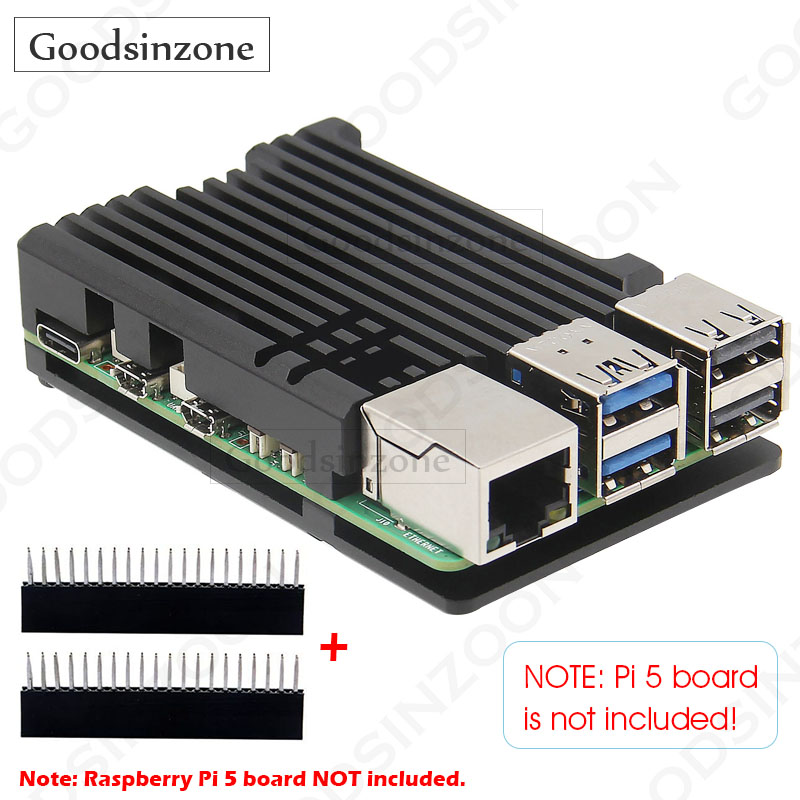 Pi Cooler - Casing Pelindung Aluminium Raspberry Pi 5