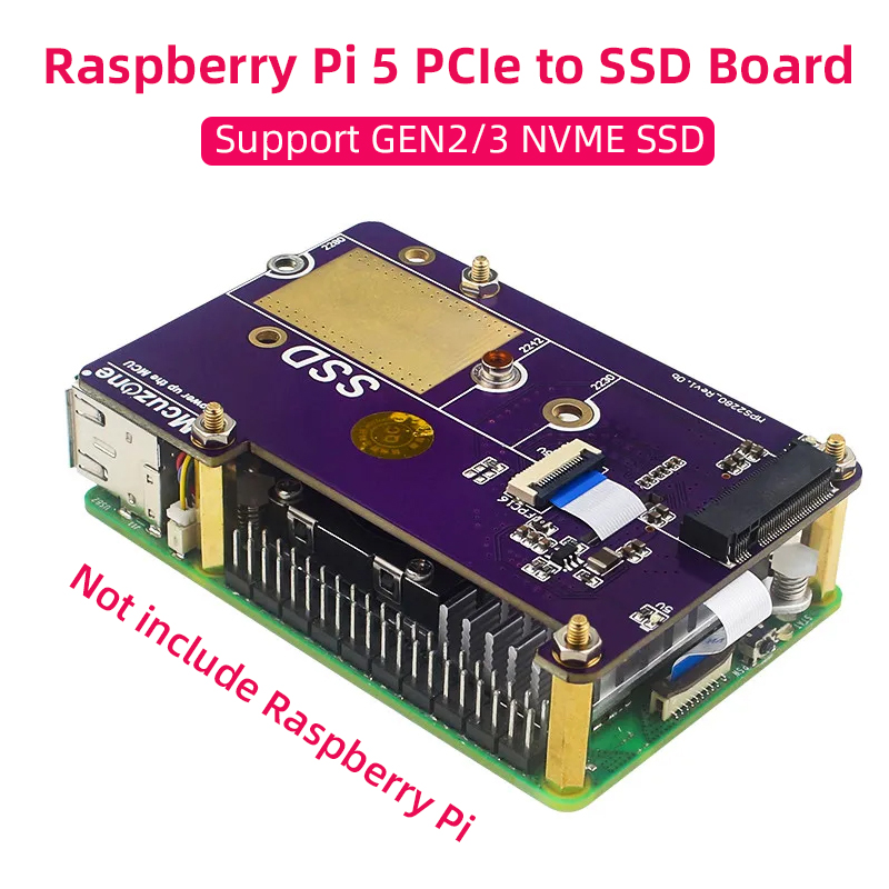 Pi Cooler - Raspberry Pi papan ekspansi PCIe SSD