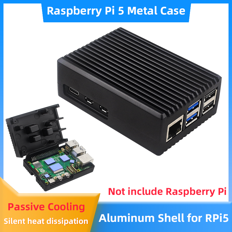 Pi Cooler - Casing Aluminium Raspberry Pi 5 Cangkang