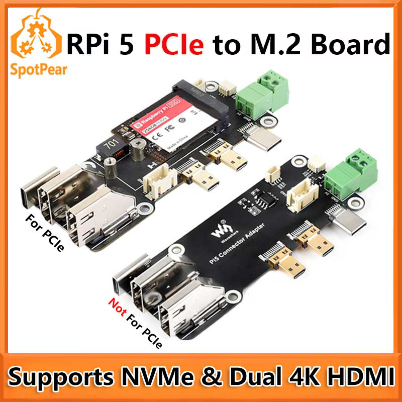 Raspberry Pi 5 PCIe ke M.2 Mul - Pi Cooler ulasan dan harga
