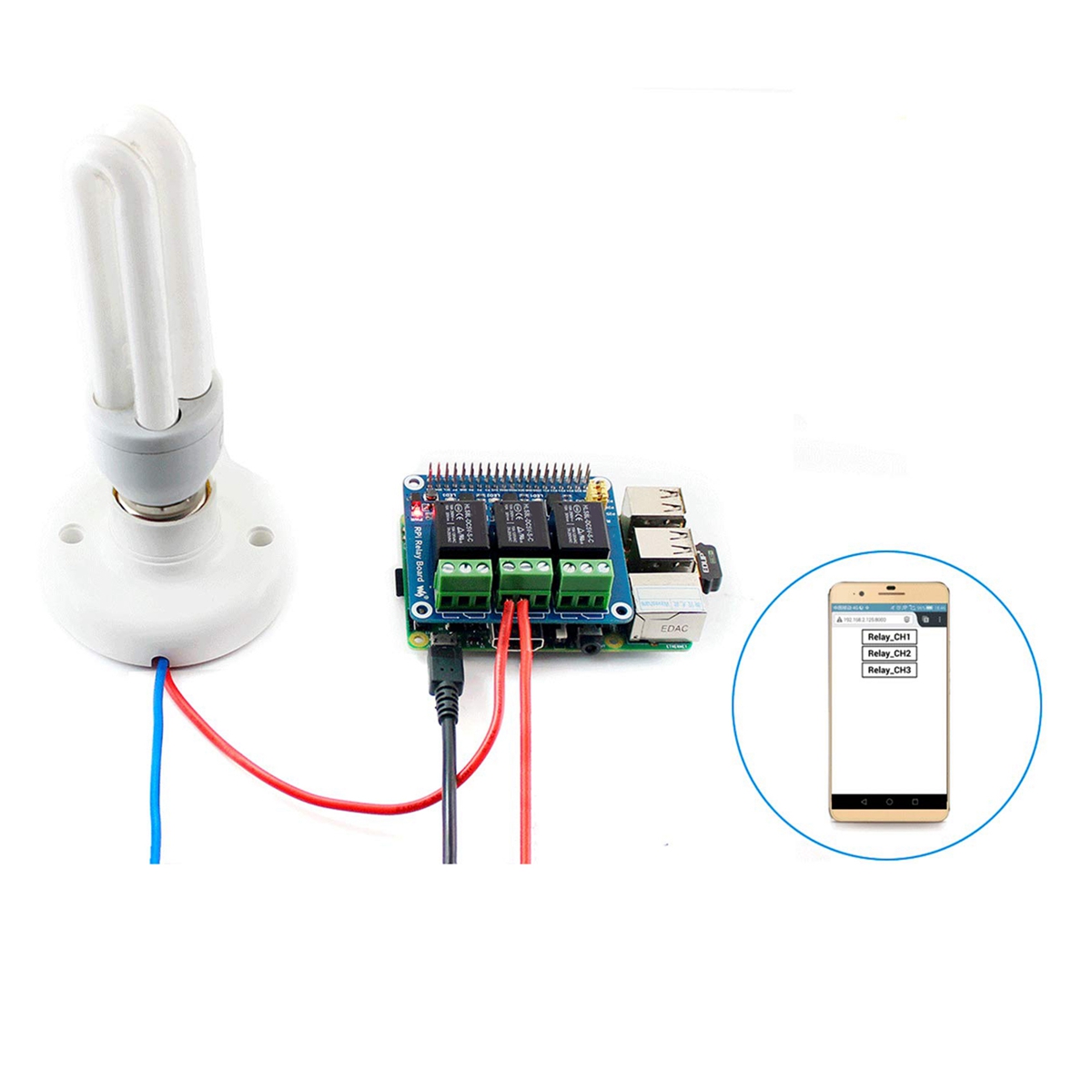 Waveshare 5V 3-Channel Relay M - Raspberry Pi Kit ulasan dan harga